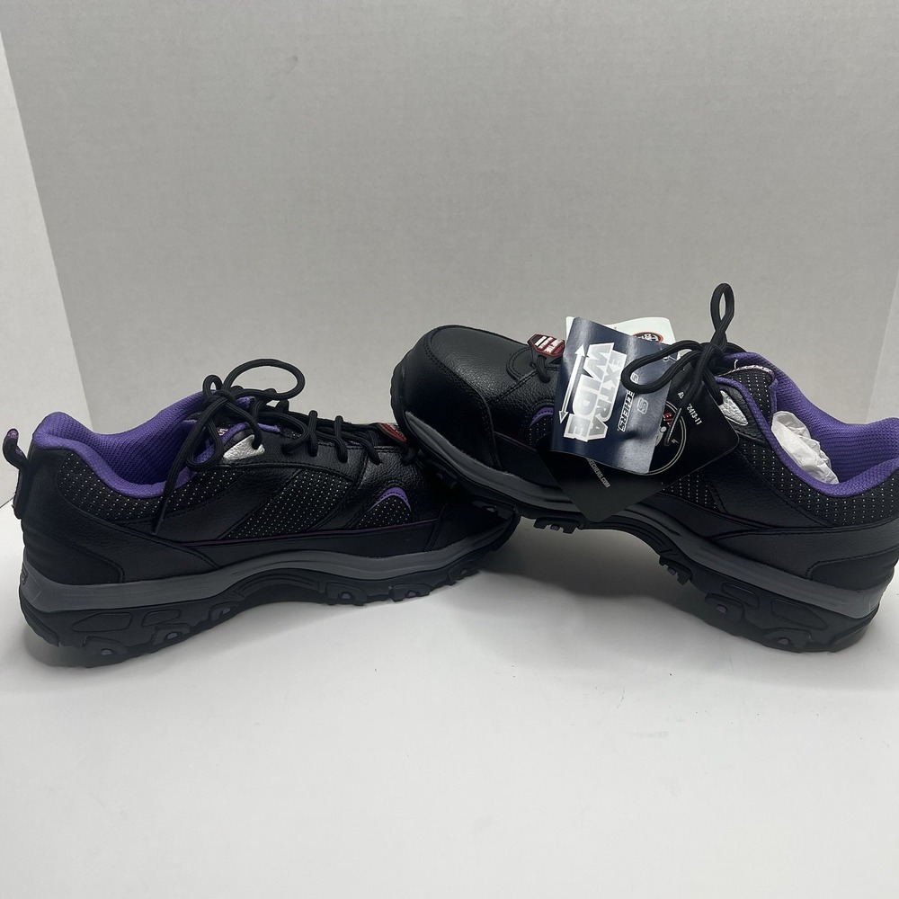 Skechers Work Women’s 9 Wide D'Lite SR Tottle Comp Toe Slip Resistant Shoes NIB